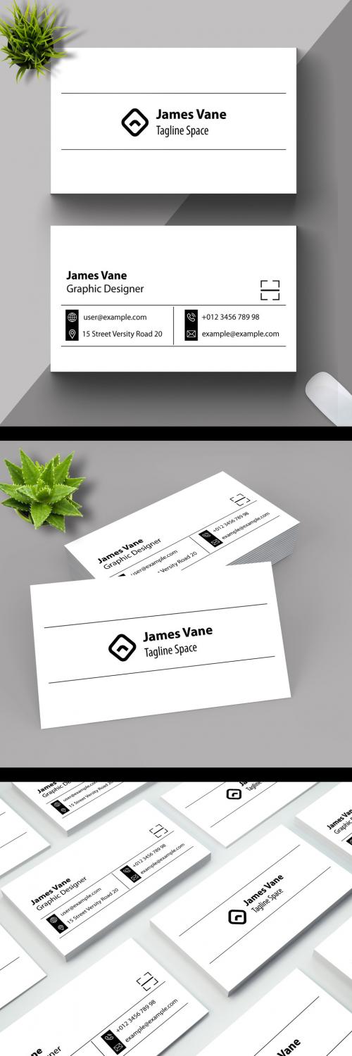 Personal Business Card Design Layout