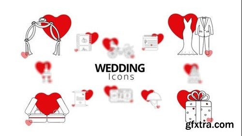 Videohive Wedding Icons 51941185