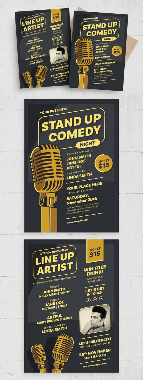 Stand Up Comedy Night Flyer Poster