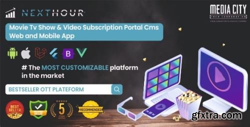 CodeCanyon - Next Hour - Movie Tv Show & Video Subscription Portal Cms Web and Mobile App v6.0 - 24626244 - Nulled