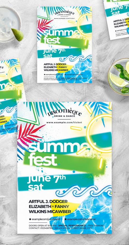 Summer Party Event Flyer Poster