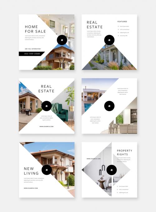 Real Estate Social Media Layouts for Property Sellers