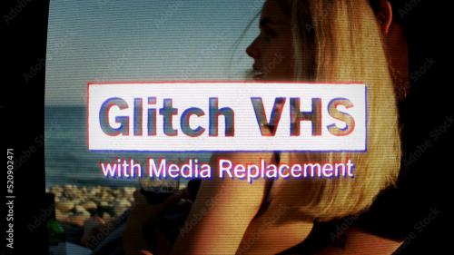 Glitch VHS Title