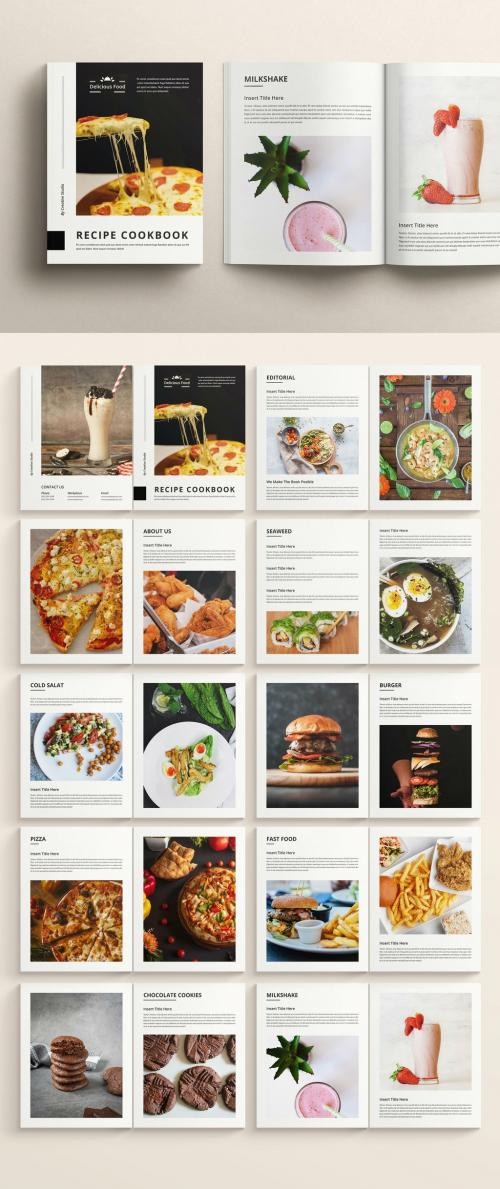 Recipes Cookbook Brochure Layout