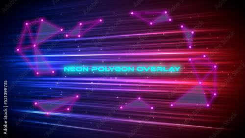 Neon Polygons Overlay