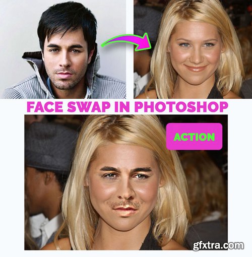Face Swap - Photoshop Action Script