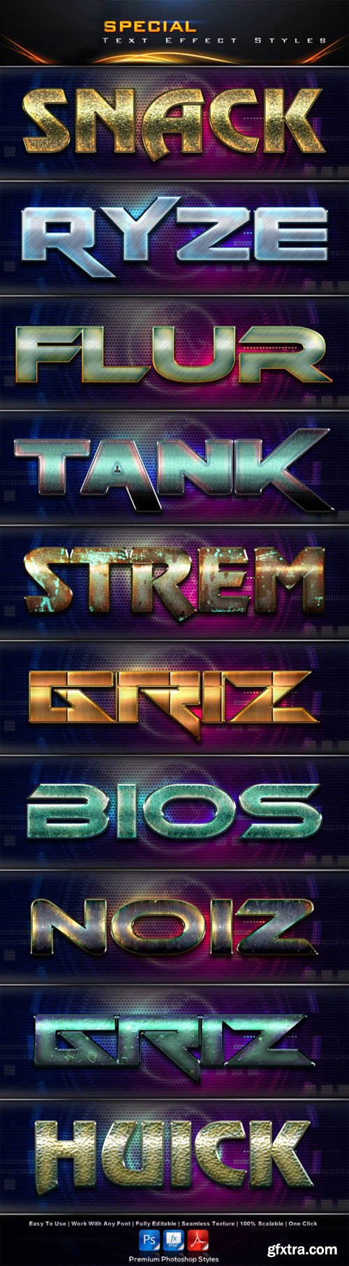 Special Styles & Text Effects for Photoshop
