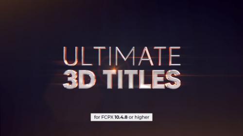 Videohive - The Ultimate 3D Titles - 51861743