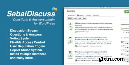 CodeCanyon - Sabai Discuss - Q&A forum plugin for WordPress v1.4.17 - 3455723 - Nulled