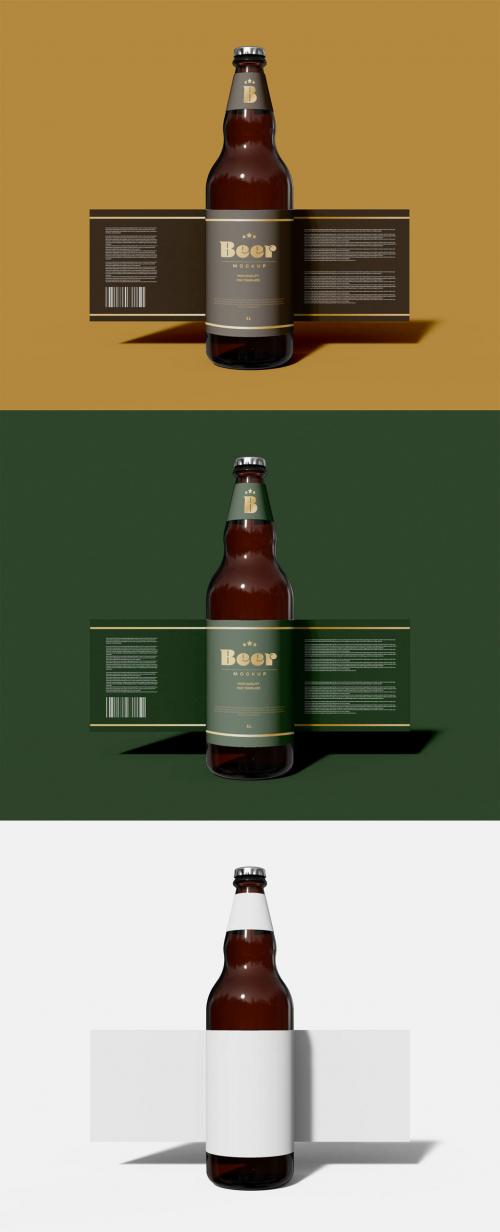 Beer Bottle Branding Mockup