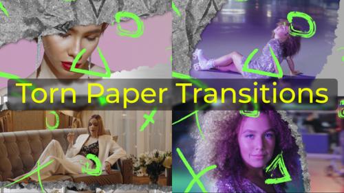 Videohive - Torn Paper Transitions - 51873298
