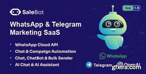 CodeCanyon - SaleBot - WhatsApp And Telegram Marketing SaaS - ChatBot & Bulk Sender v1.0 - 51330626 - Nulled