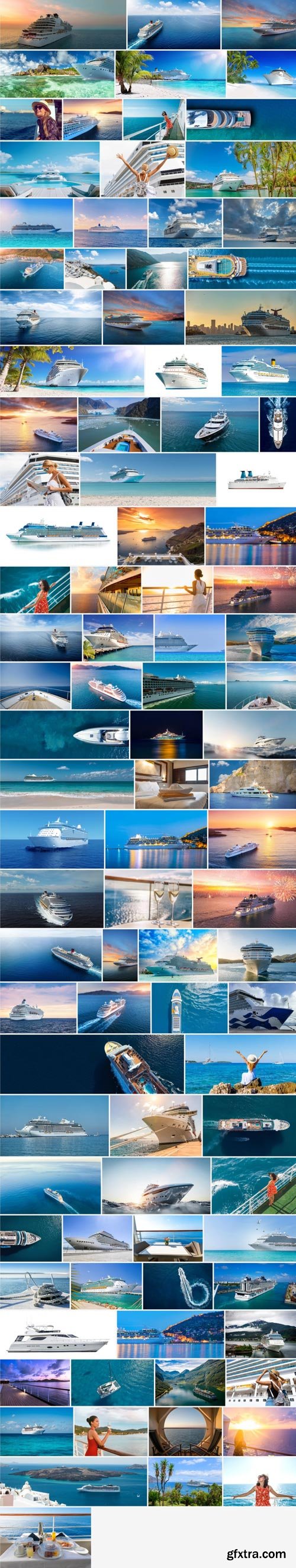 Amazing Photos, Luxury White Cruise Ship 100xJPEG