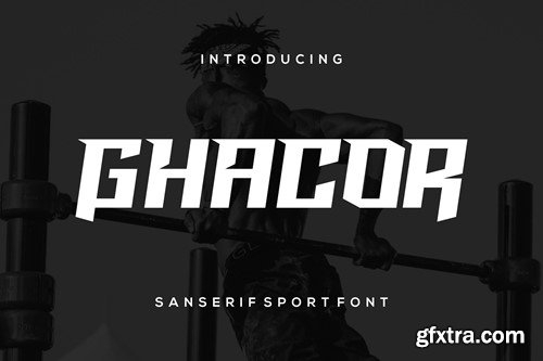 Ghacor - San Serif Sport Font VJ6Q3SQ