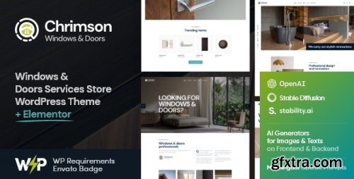 Themeforest - Chrimson | Windows & Doors Installation Services Store WordPress Theme + AI 21531976 v2.0 - Nulled