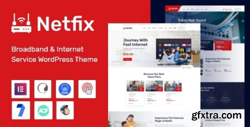 Themeforest - Netfix – Broadband & Internet Services WordPress Theme + RTL 35197357 v1.2.0 - Nulled