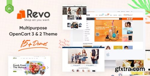 Themeforest - Revo - Drag & Drop Multipurpose OpenCart 3 & 2.3 Theme with 15 Layouts Ready 19577129 v1.3 - Nulled