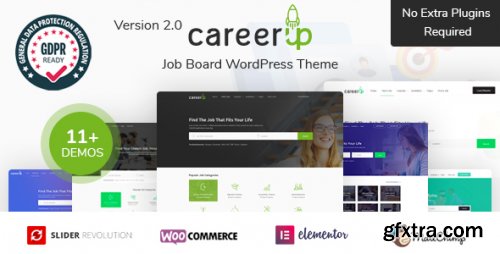 Themeforest - CareerUp - Job Board WordPress Theme 24002090 v2.3.37 - Nulled