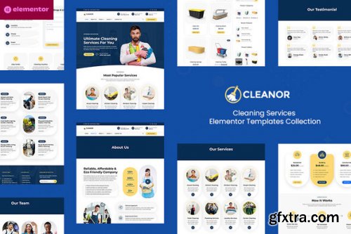 Themeforest - Cleanor - Cleaning Services Elementor Pro Template Kit 51692557 v1.0.0 - Nulled