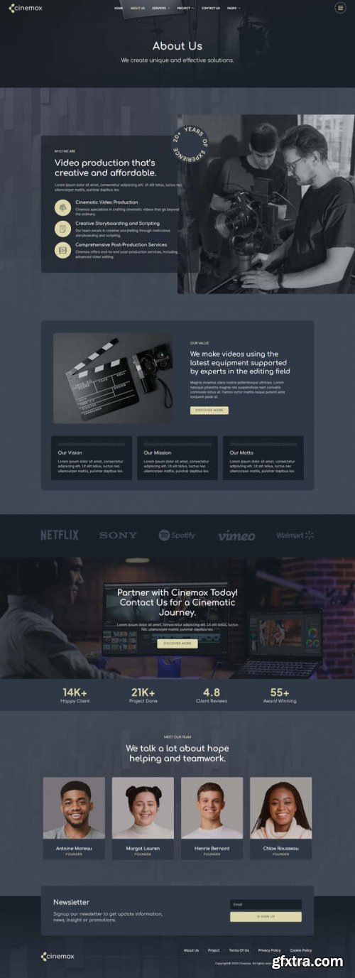Themeforest - Cinemox - Video Production Company Elementor Pro Template Kit 51237633 v1.0.0 - Nulled