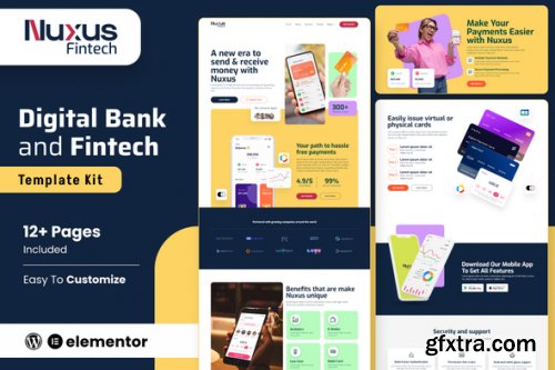 Themeforest - Nuxus - Online Payment Gateway Elementor Template Kit 51124437 v1.0.0 - Nulled