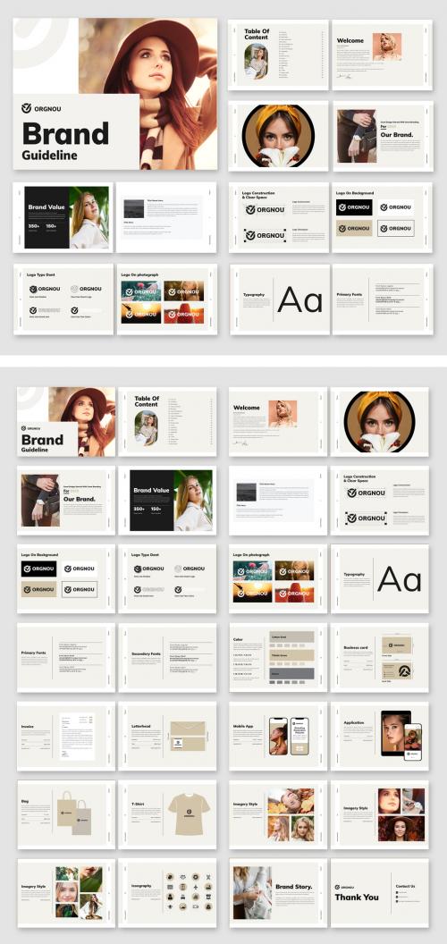 Brand Identity Guidelines Brochure Layout