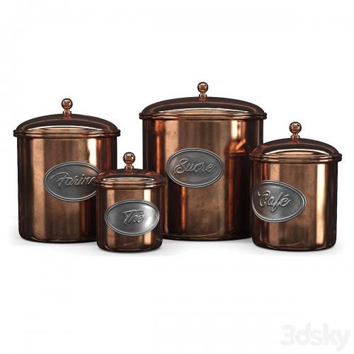 Aged copper cans