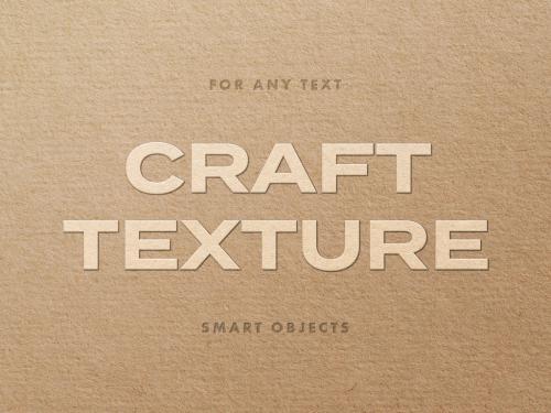 Craft Paper Texture Text Effect Mockup