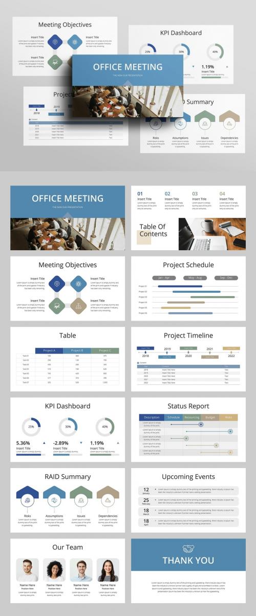 Office Meeting Presentation Layout