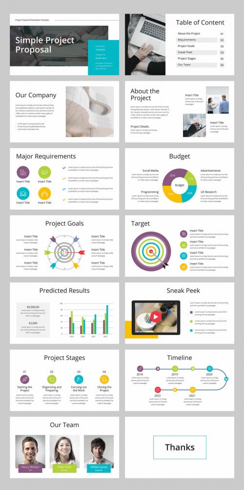 Simple Project Proposal Presentation Layout