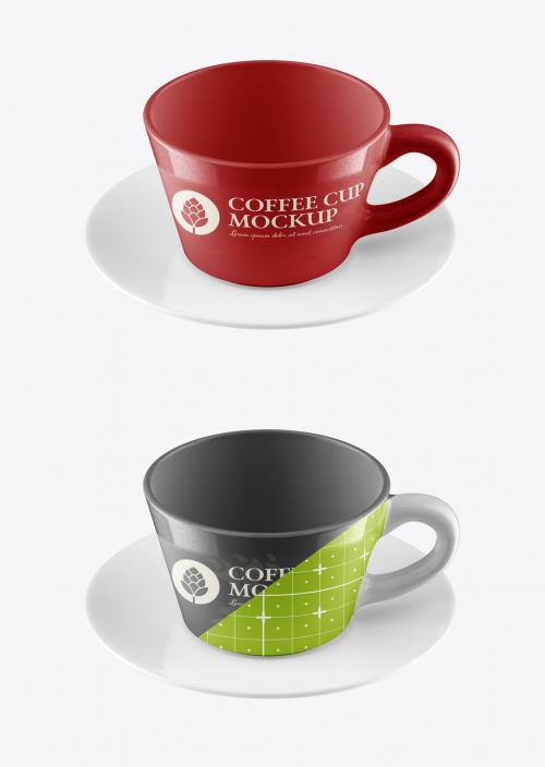 Colorful Coffee Cup Mockup
