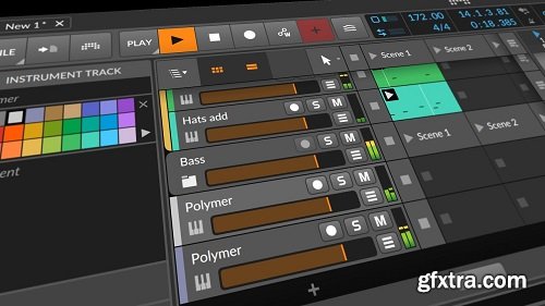 Polarity Music Techy Drum and Bass With Bitwig Stock Devices Bitwig Project