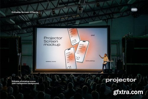 Conference Screen Mockup Collections 13xPSD