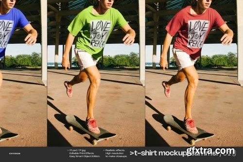 T-Shirt Mockup Collections #2 12xPSD