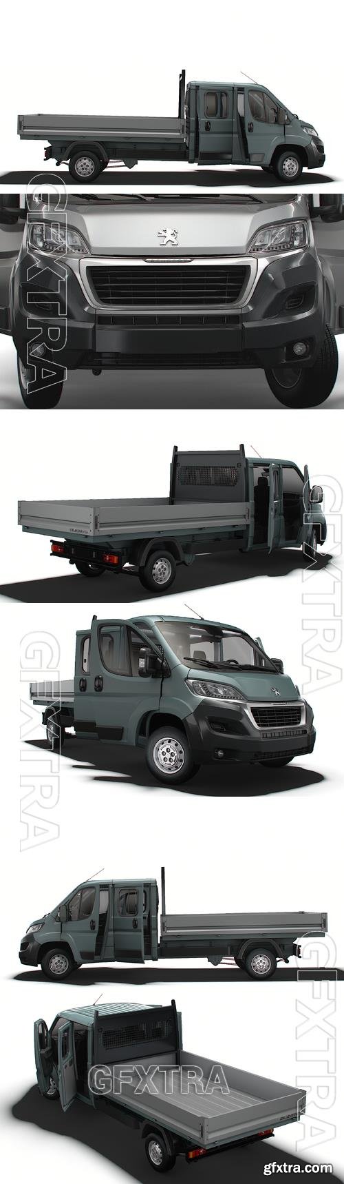 Peugeot Boxer Crew Cab Truck HQInterior 2023 Model