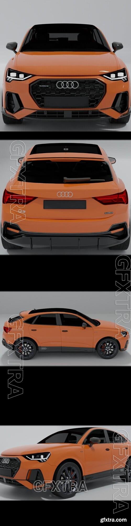 Urban vehicle audi Q3 obj file ready for projects. Model