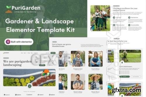 PuriGarden - Gardener & Landscape Elementor Pro Template Kit 52014561