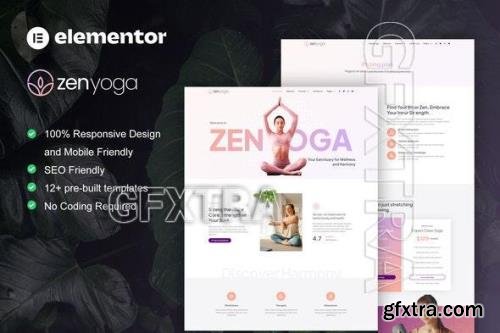 ZenYoga - Yoga & Meditation Elementor Template Kit 51950542