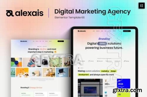 Alexais - Digital Marketing Agency Elementor Template Kit 51683871