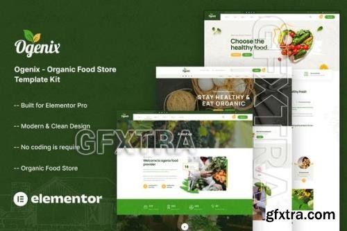Ogenix - Organic Food Store Elementor Template Kit 51546560