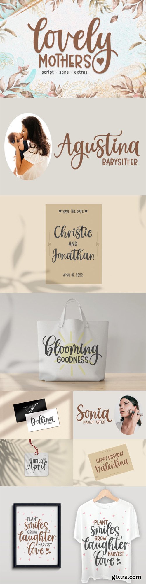 Lovely Mothers Font Duo