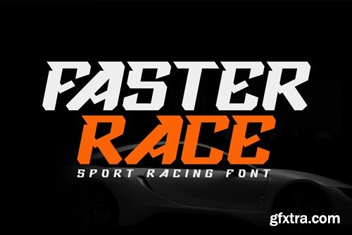 Faster Race | Sport Racing Font UJLPAE5