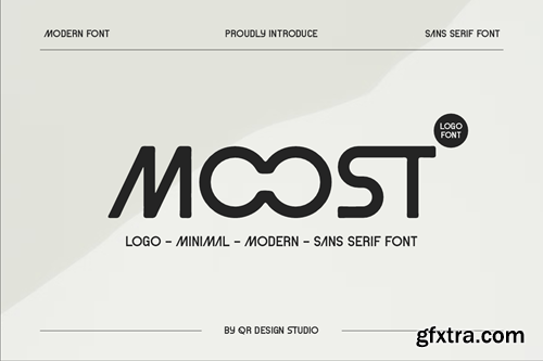 Moost - Futuristic & Logo Font Y3ND66R