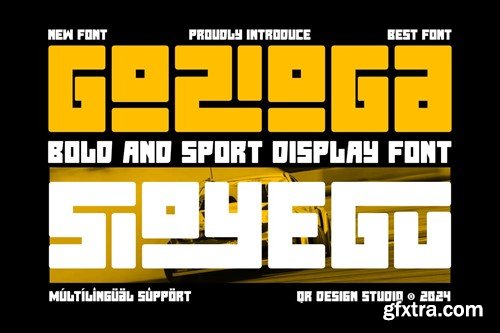 Gozioga Sioyegu - Condensed & Sport Font MK6YGM3