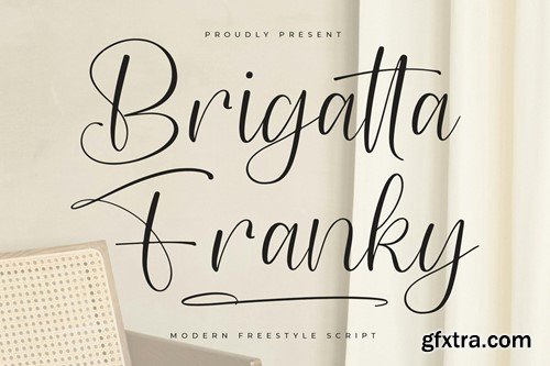 Brigatta Franky Modern Freestyle Script XTYLQ4A