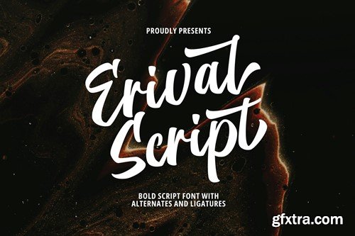 Erival - Bold Script Logotype WSW4RD8