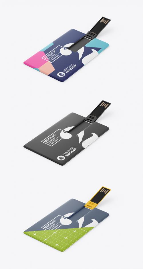 Flash Drive Card Mockup