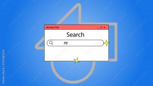 Search Bar Window Media Replacement Logo Title