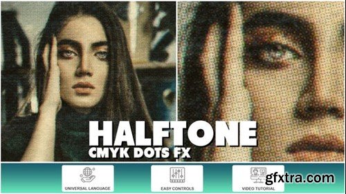 Videohive Halftone CMYK Dots FX 52082958