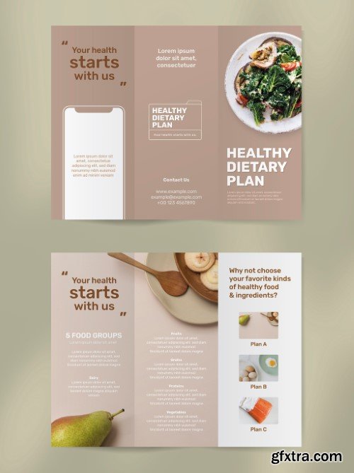 Editable Dietary Program Brochure Template